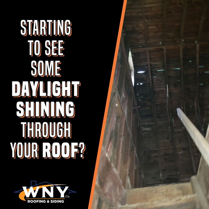 Noticing more daylight shining through your roof?