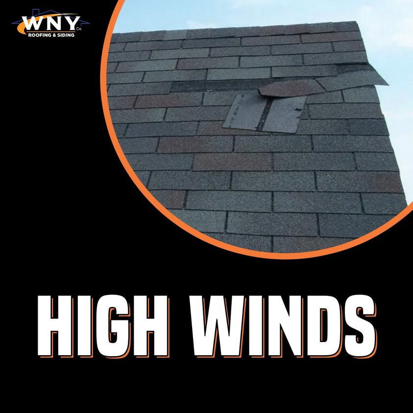 High winds can cause damage to your roof